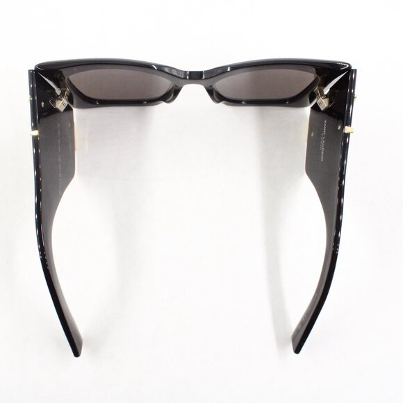 Pre-Owned Saint Laurent SLM119 Blaze Oversized Cat Eye Sunglasses in Black/Gold - Picture 6 of 12